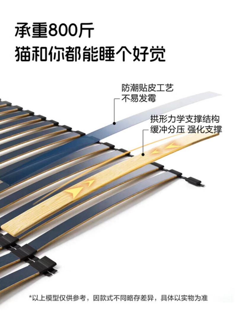 城市爱情喜临门 - 夜喵双人真皮大床 主次卧室现代简约风 真皮床高端婚床高清大图