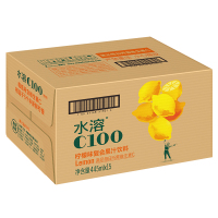 [整箱]农夫山泉 水溶C100(柠檬)混合果汁445ml*15瓶