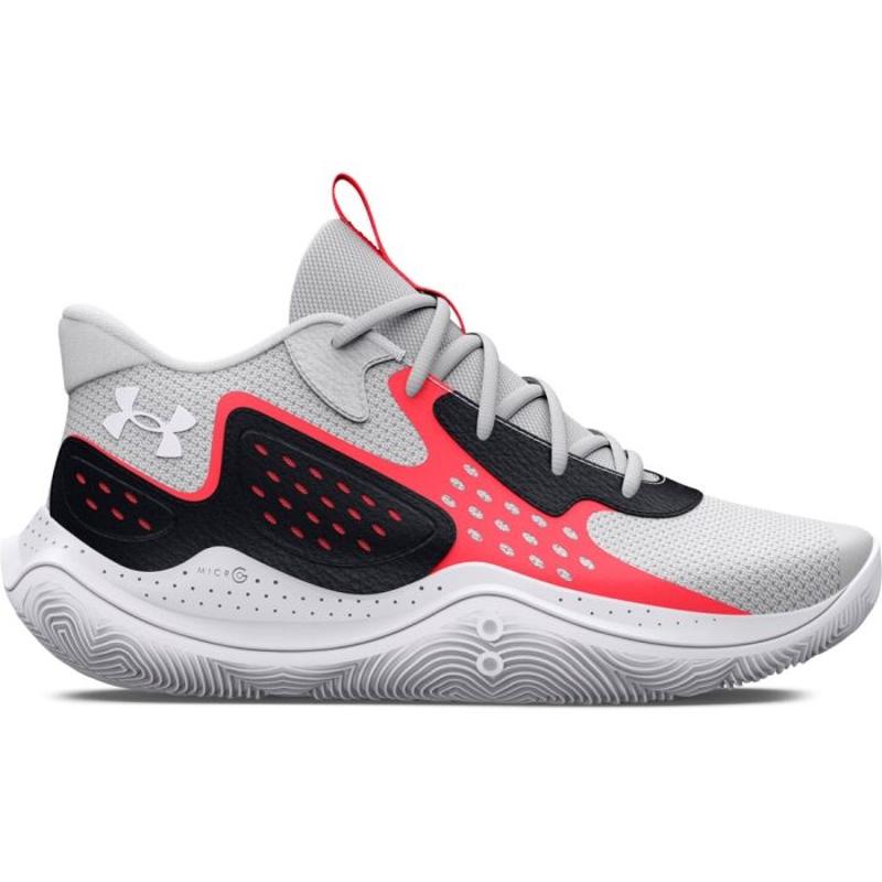 安德玛(under armour)男子篮球鞋专业缓震透气运动鞋快攻球员首选 gray_(gray_/_red) 44