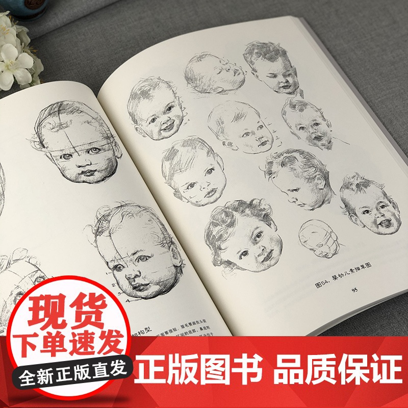 头手素描 路米斯经典美术课 头与手的素描绘画步骤详解教学 人体各阶段头部表情素描画手结构手绘初学零基础入门精通教程 路米高清大图