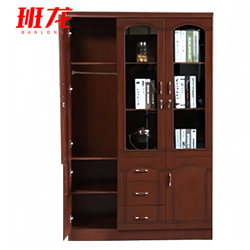 班龙办公文件柜三门挂衣款台高清大图