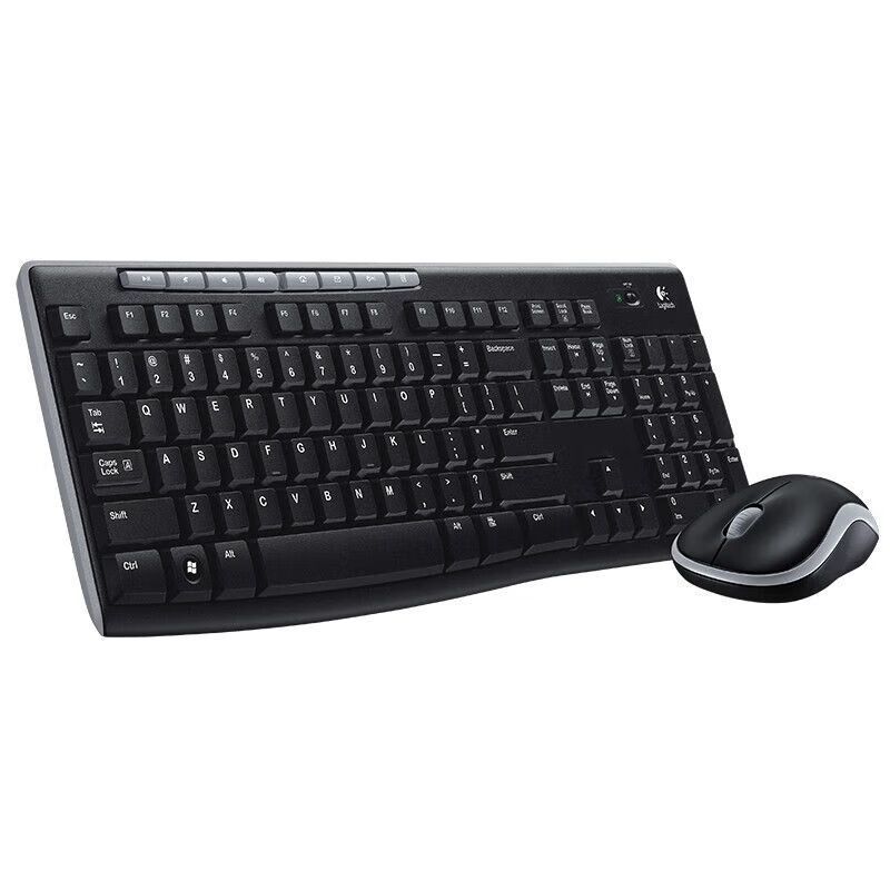 罗技(Logitech)电竞MK270 无线光电键鼠套装 黑色