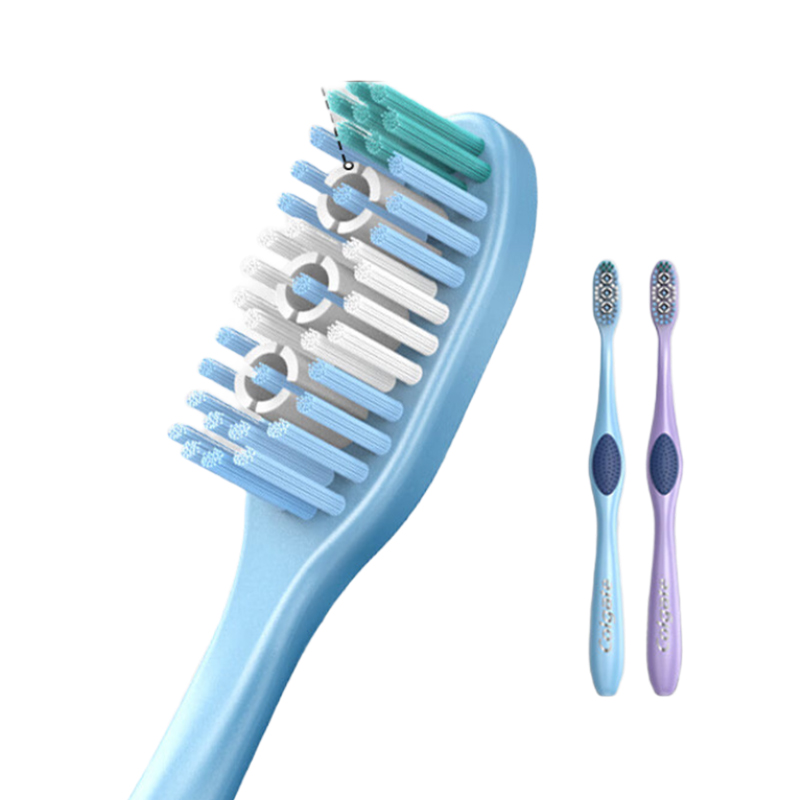 高露洁(Colgate)360°全面口腔清洁成人牙刷×2(细菌倍减 软刷清洁舌苔 )