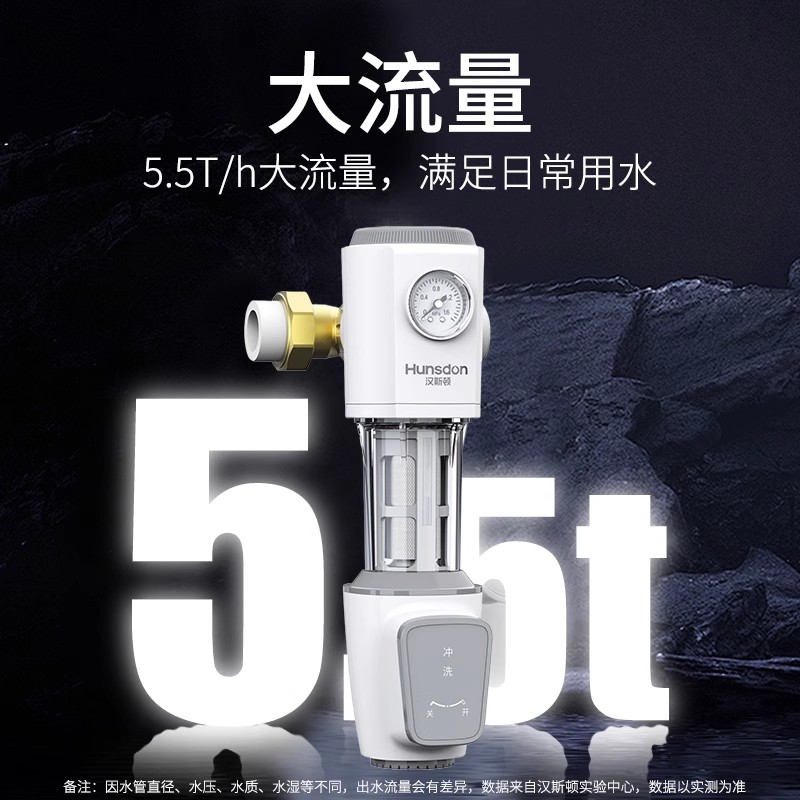 汉斯顿全屋净水器家用自来水反冲洗前置过滤器L10高清大图