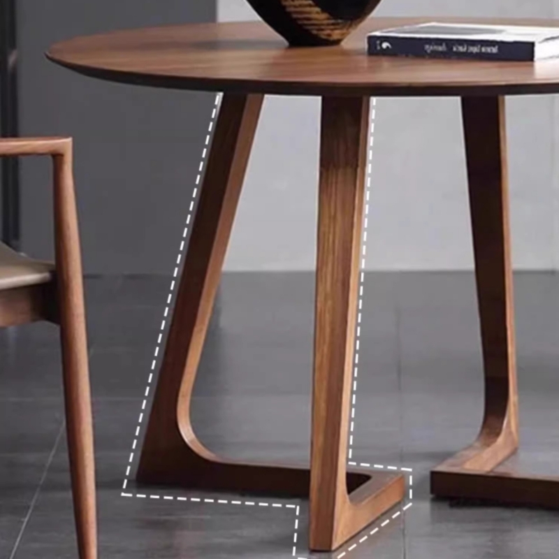 伟樽实木圆餐桌80*80*75cm张高清大图