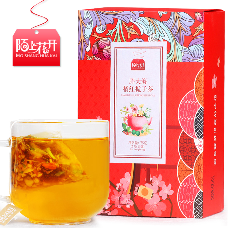 胖大海橘红栀子茶青果茶罗汉果菊花枸杞茶金银花薄荷泡水高清大图
