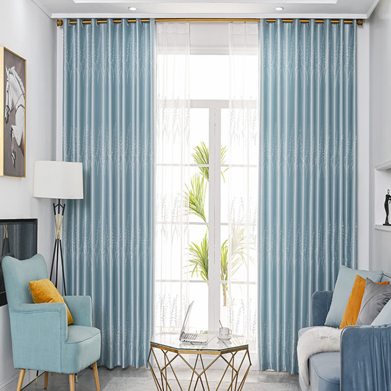 档遮阳隔热客厅卧室阳台飘窗租房全遮光加厚窗帘布成品定制特价