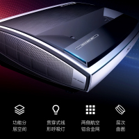 坚果4K激光电视U1家用无线wifi全高清短焦智能投影3D家庭影院无屏电视贴墙投100~300英寸大屏 支持HDR解码