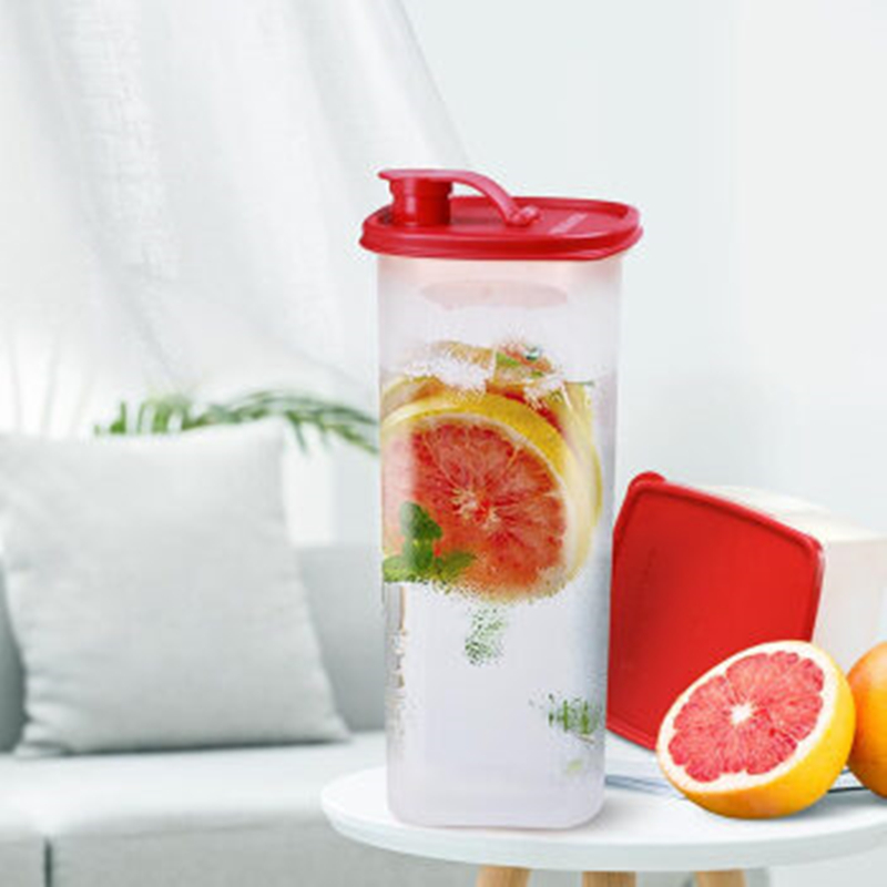特百惠（Tupperware）纤巧会套礼盒 塑料冷水壶果醋带滤格大容量酵素壶1个纤巧壶+2个保鲜盒高清大图