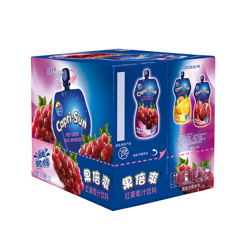 果倍爽红葡萄汁饮料330ml*15