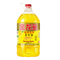 【非转基因 物理压榨】金龙鱼 压榨一级菜籽油5L/桶 物理压榨 菜籽油