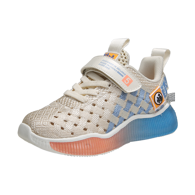 贵人鸟童鞋女童运动鞋2021春季中大童新款春秋款粉色春鞋儿童鞋子