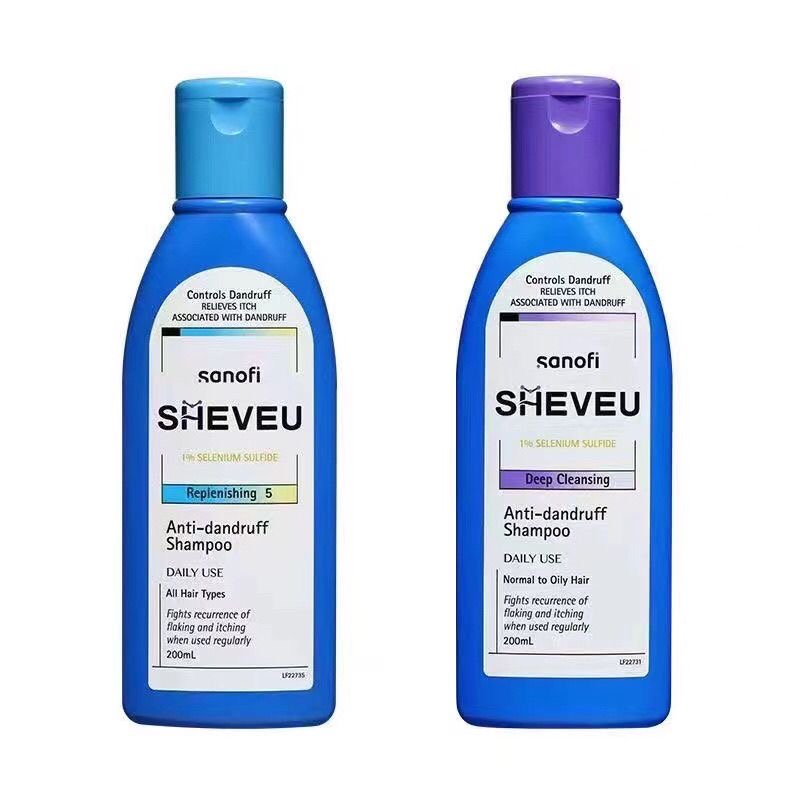 澳洲原装进口sheveu洗发水200ml/瓶装 去屑止痒头皮藓溢脂性皮炎水杨酸 日常修护 适合多种发质