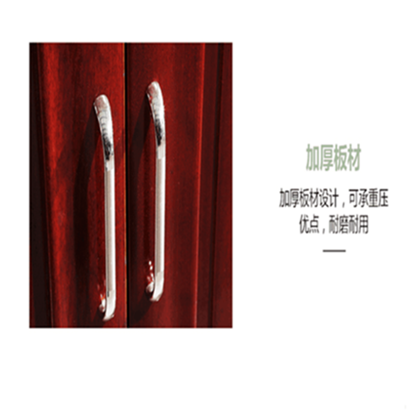 业飞油漆文件柜木质玻璃门QY-85书柜高清大图