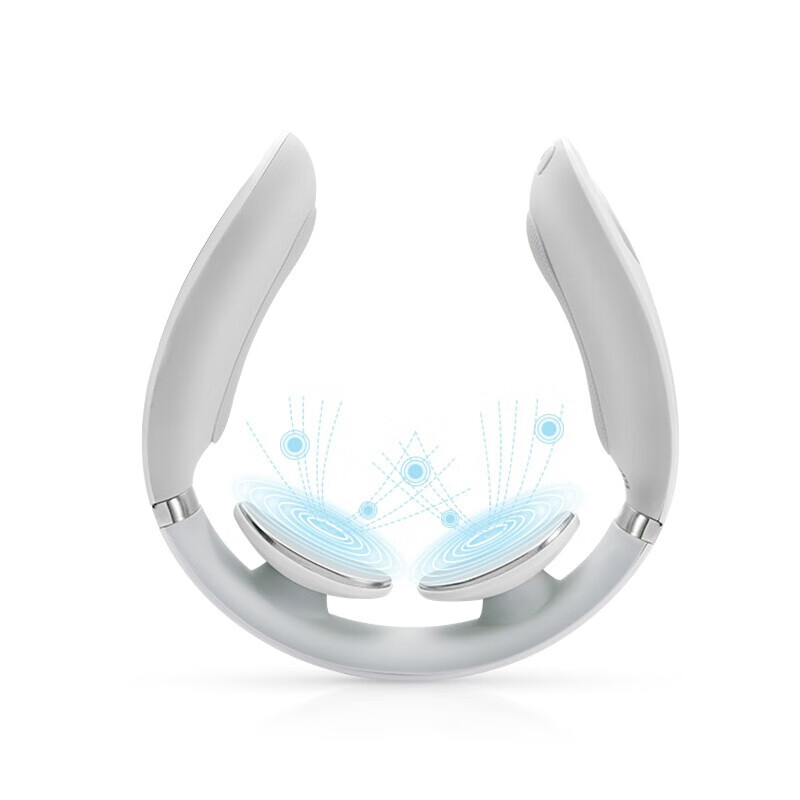 SKG 4098时尚款 颈椎按摩器 颈部按摩仪脖子办公室护颈仪 语音提示 热敷充电便携