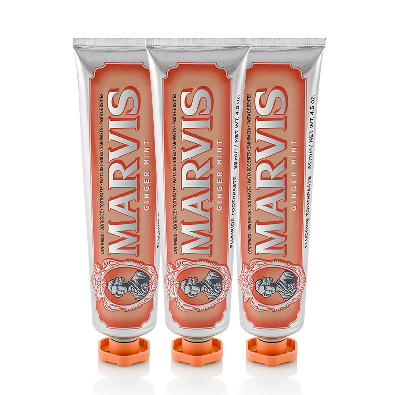 marvis玛尔仕生姜薄荷味牙膏(橙色)85ml 85ml 85ml