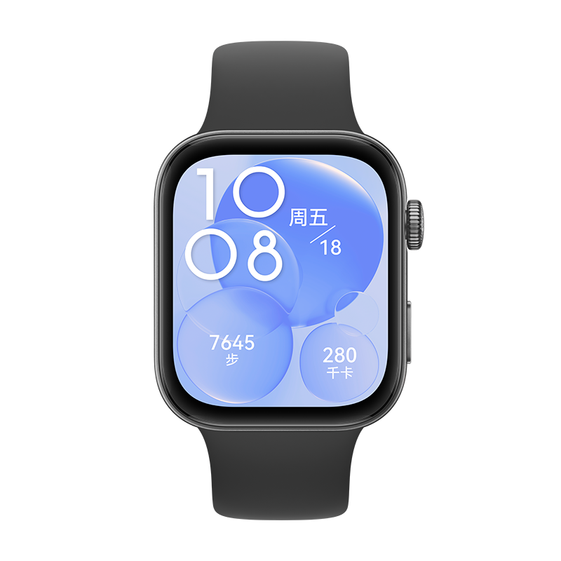 华为/HUAWEI WATCH FIT 3 智能手表 幻夜黑 轻薄大屏 运动减脂 长续航 蓝牙通话 运动手表 情侣手表 华为fit2 升级