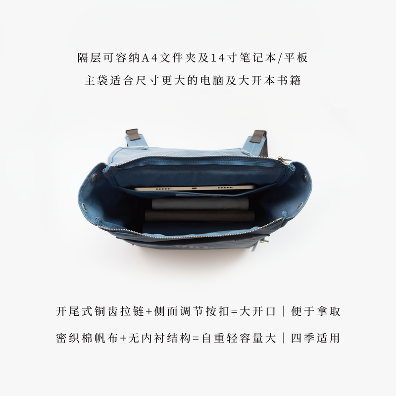 七海日志背书包·月读俱乐部 [正版]背书包·月读俱乐部|毛姆|大容量双肩包书包|纯棉密织水洗帆布|通勤上课旅行|上海译文高清大图