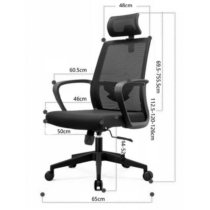 豫龙都转椅黑色把高清大图