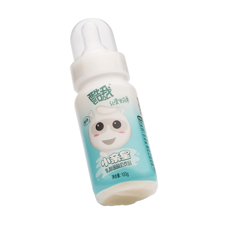 酷我 小亲星原味儿童奶嘴型乳酸菌酸奶饮品100g*20瓶礼盒装