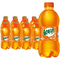 美年达碳酸饮料瓶装汽水聚会橙味300ml*6瓶夏日解暑解渴饮品[HB]
