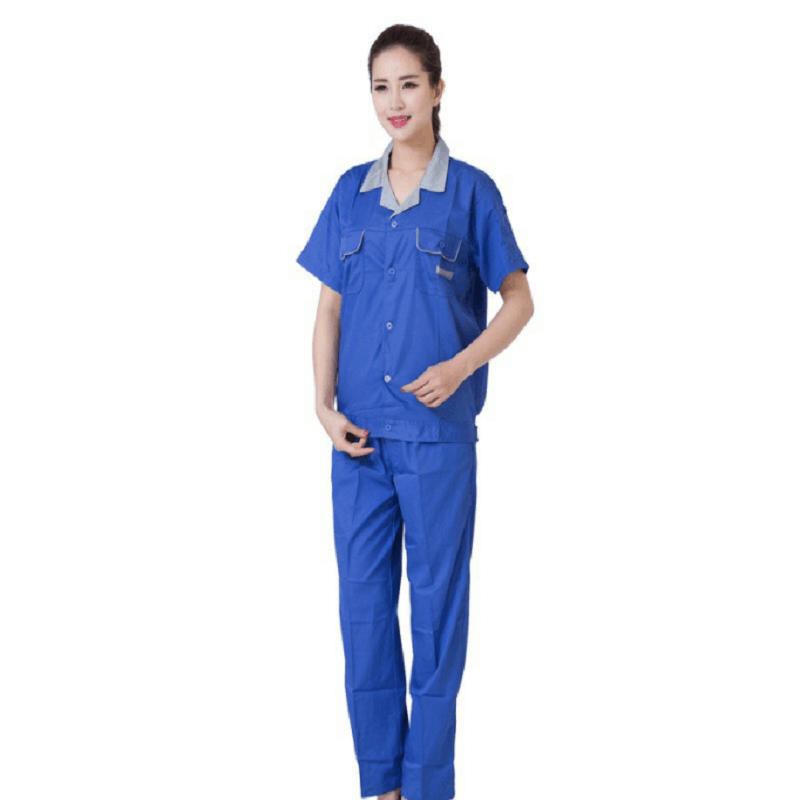 京嘉(JINGJIA) 短袖工作服 套装 夏季工装可定制 劳保服耐磨耐脏工装服图片