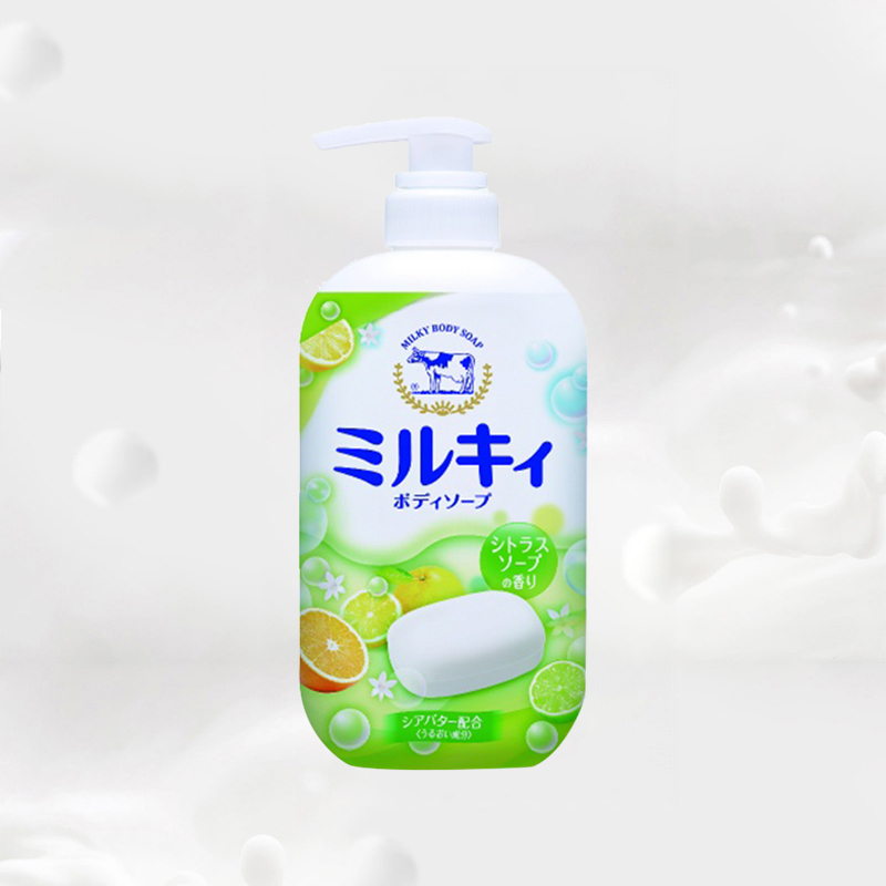 Cow 牛牌 牛乳石碱柚子活力沐浴露 550毫升[到期时间2025-03-30]