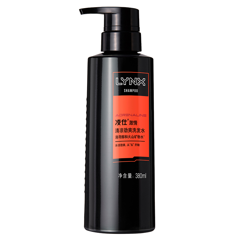凌仕(LYNX)男士清凉劲爽洗发水 深层清洁380ml [联合利华]高清大图