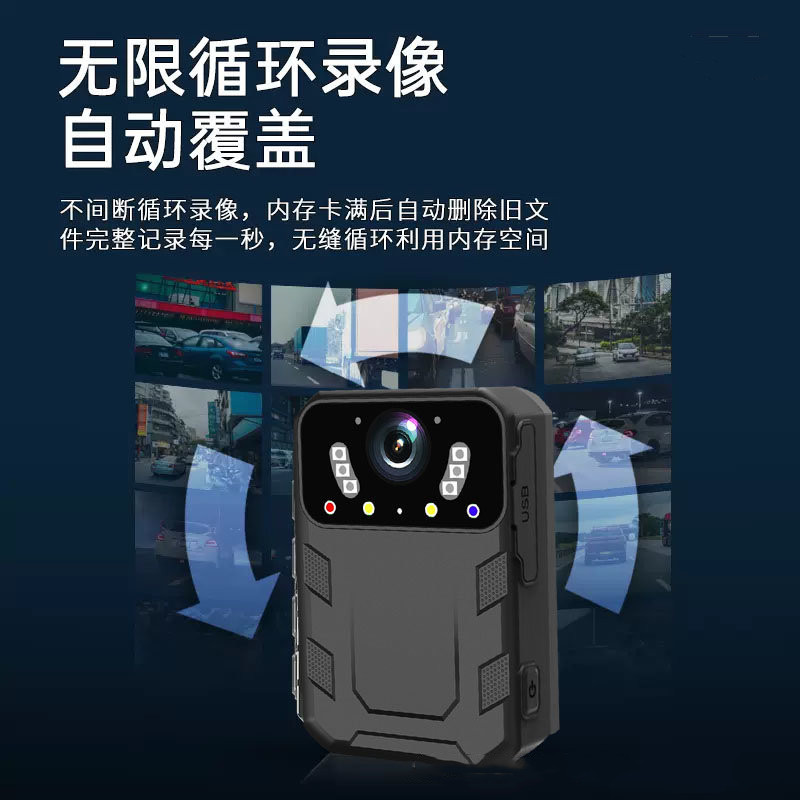 嘉企亿品 便携式小型长续航星光夜视仪执法记录仪 256G高清大图