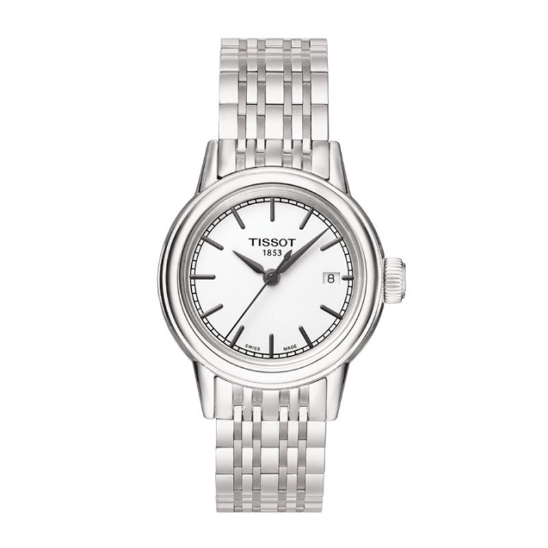瑞士品牌天梭(TISSOT)手表 卡森系列 钢带女表石英休闲商务手表 石英表 女士 T085.210.36.011.00