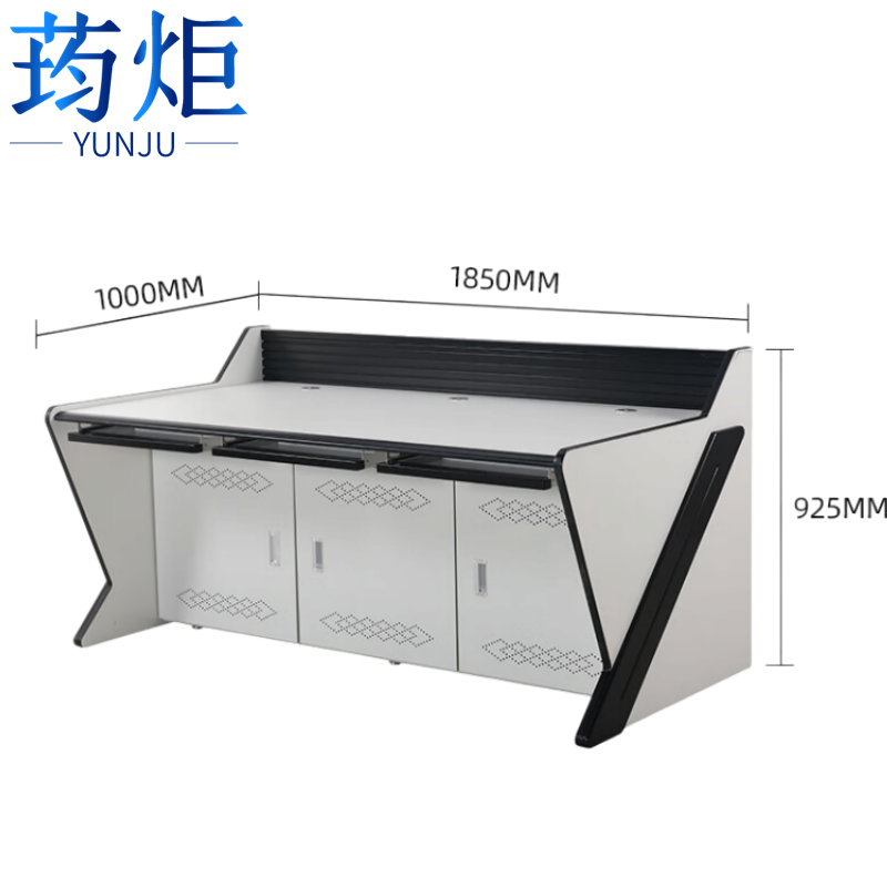 荺炬电脑操作台三联台