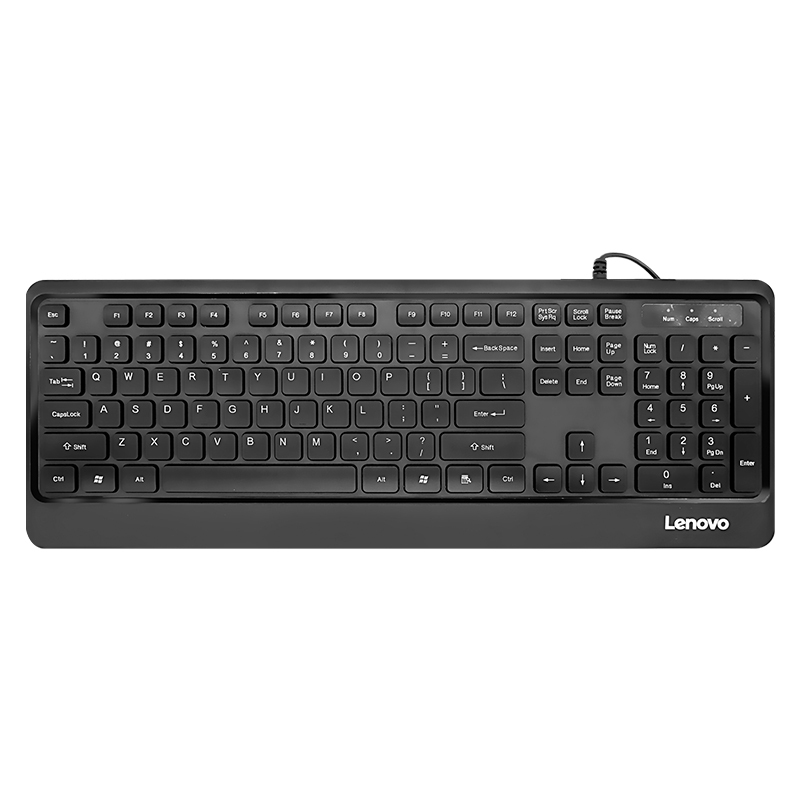 联想(Lenovo) KM102 有线键盘鼠标套装 键鼠套装 办公鼠标键盘套装