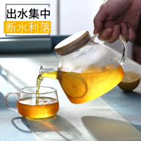 家柏饰(CORATED)水果茶壶套装家用防爆大号玻璃泡茶器明火可加热烧煮花果冷水壶厚