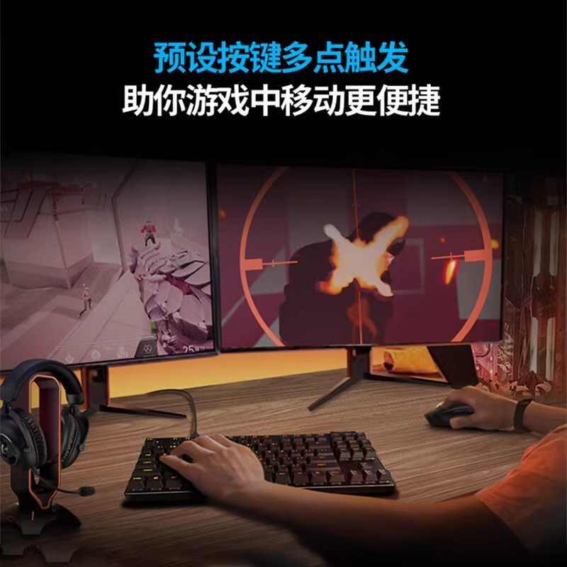 罗技(Logitech) 罗技PRO X TKLRAPID磁轴键盘-粉色高清大图