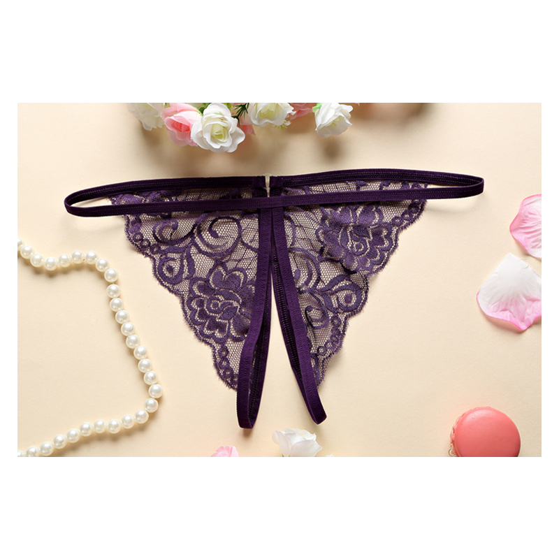 ideaminit裤内裤女性感透明开裆蕾丝文胸套装大码胖mm150斤内诱惑内衣