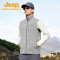 Jeep吉普男式抓绒马甲J432094973 月岩灰2XL