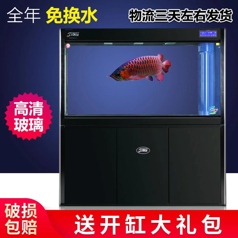 大型鱼缸水族箱免换水生态客厅玻璃缸家用下过滤底滤鱼缸高清大图