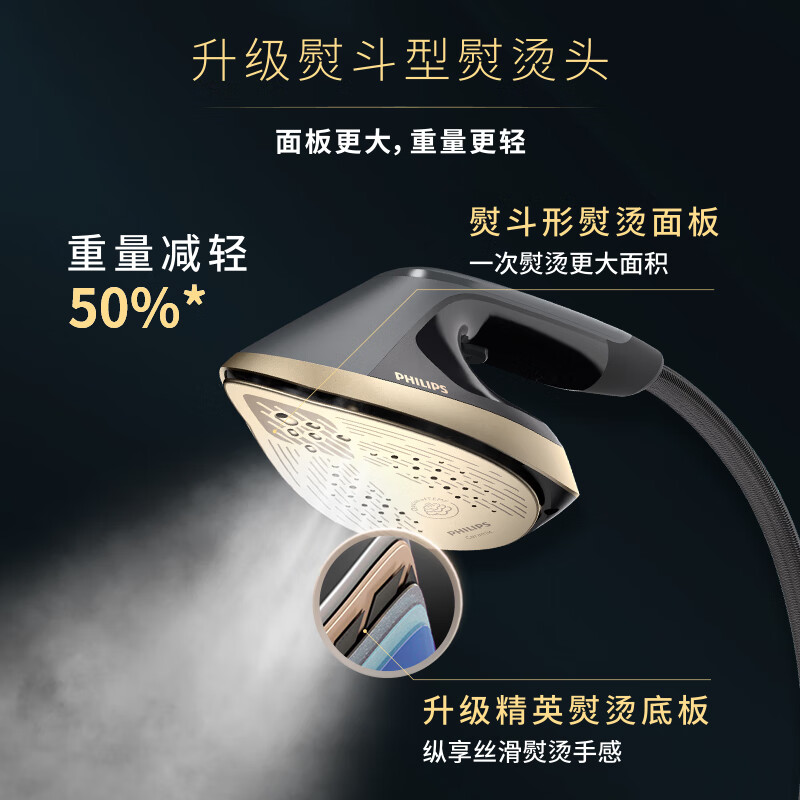 飞利浦(PHILIPS)立式高定挂烫机 多合一双重加热熨烫机 增压蒸汽挂烫机 AIS8540/80高清大图