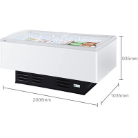 海尔（Haier）SC/SD-828CXU9 579升冷柜卧式商用大冷冻冰柜 深冷速冻雪柜岛柜
