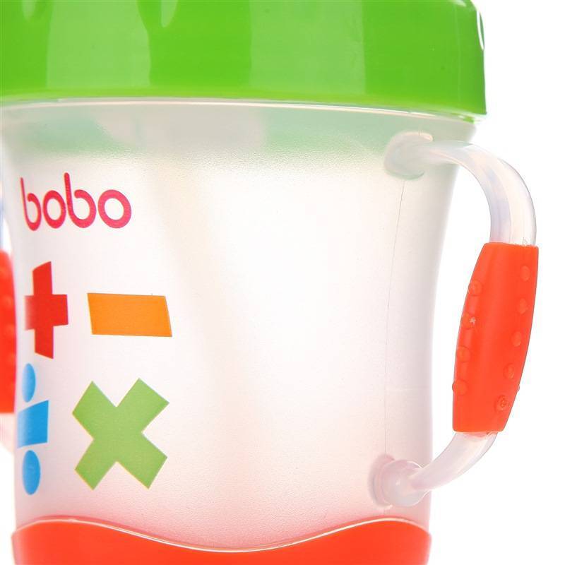 乐儿宝(bobo)安全软嘴杯PP学饮杯水杯水壶 170ML绿色 适用年龄6个月以上