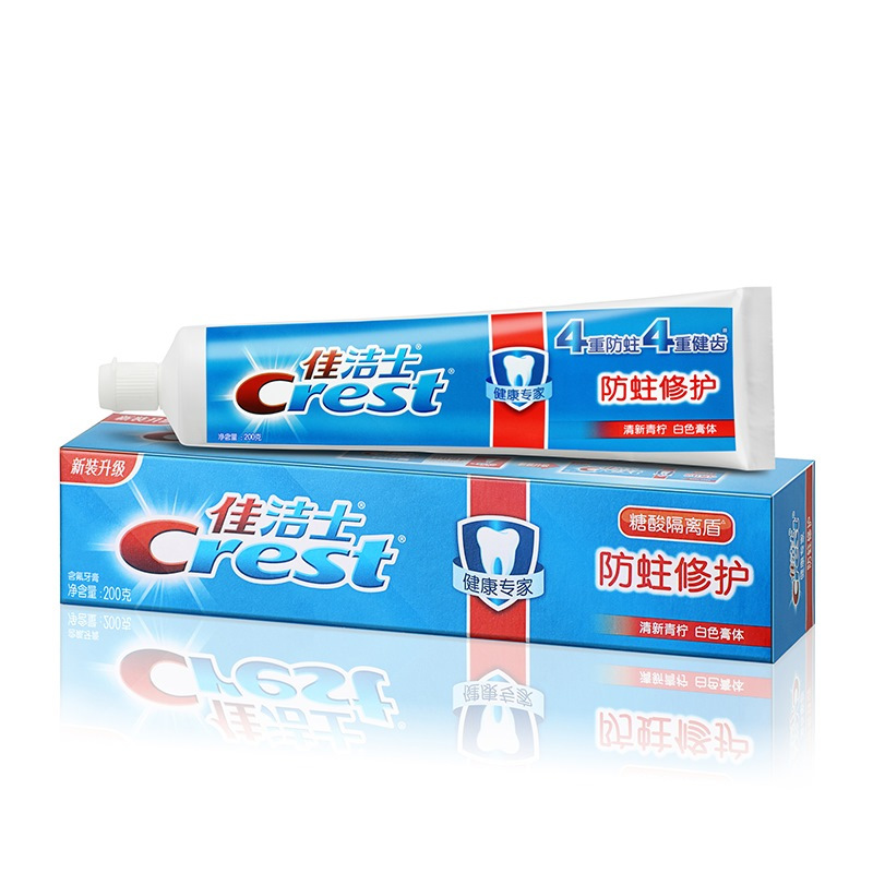 佳洁士(Crest) 防蛀修护牙膏清新青柠 200克（单位：支）