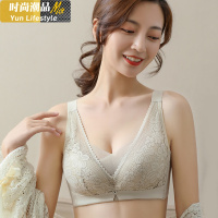 YUNWUXIN内衣女薄款大胸显小无钢圈聚拢调整型蕾丝收副乳防下垂上托文胸罩胸罩