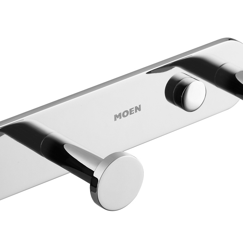 摩恩(MOEN) 浴室挂钩卫生间挂衣钩壁挂衣服毛巾排钩门后衣帽钩 ACC9947高清大图