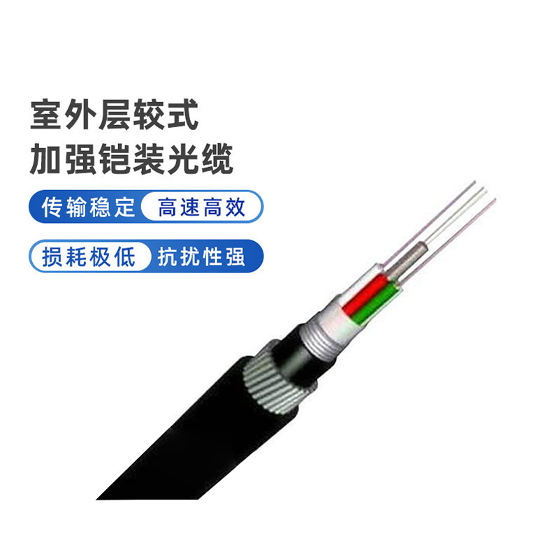 汉信 室外层绞式重铠装光缆-GYTA53室外24芯单模光缆GYTA53-24B1.3高清大图