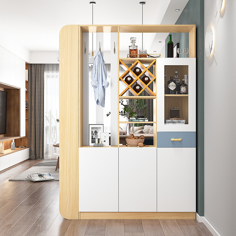 定制现代简约入户酒柜玄关柜闪电客鞋柜一体靠墙玄关柜