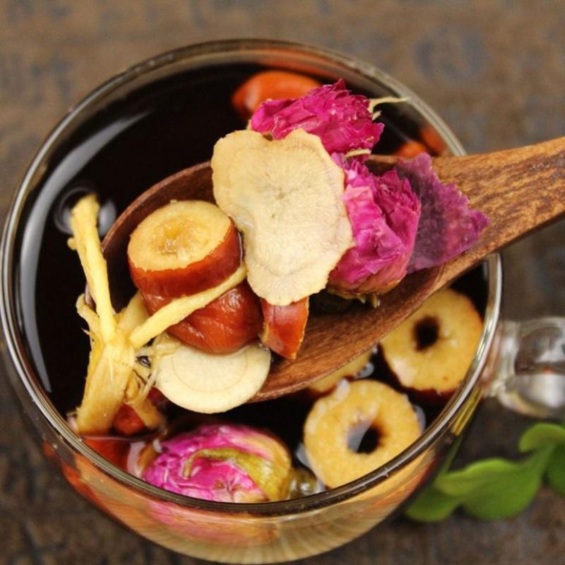 人参黑糖姜枣茶红糖姜茶黑糖姜枣茶女人七宝茶女人补气血驱寒