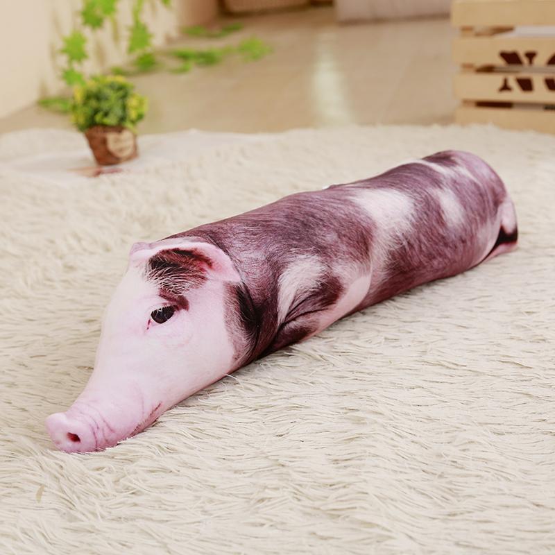 创意3d仿真猪抱枕玩偶可爱趴趴猪公仔毛绒玩具靠垫枕头生日礼物粉趴猪