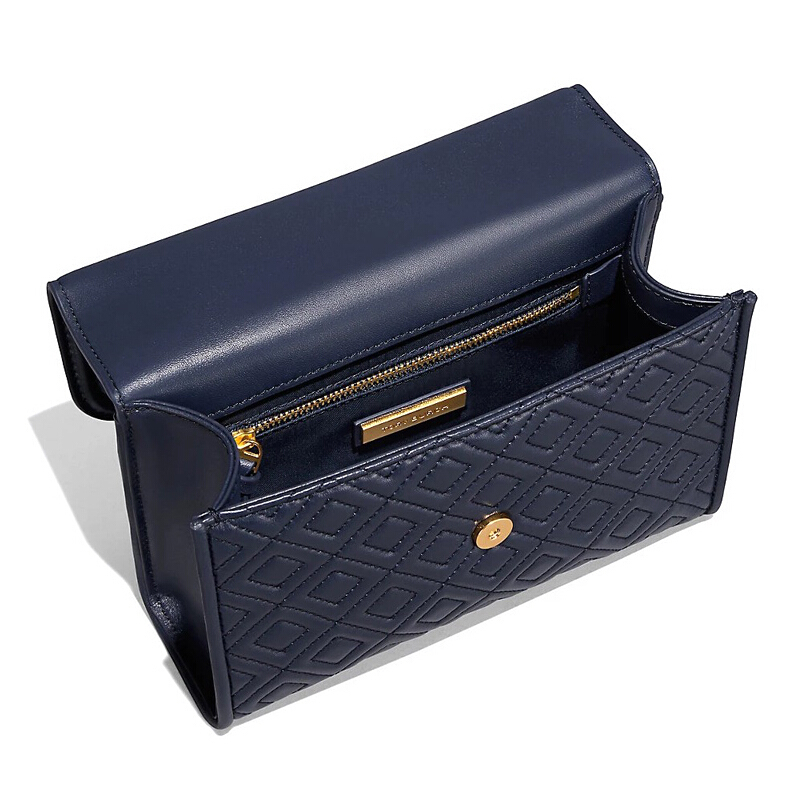 TORY BURCH 托里·伯奇 品 斜挎包 女款藏青色皮质单肩包斜挎包43834 403简约 藏青色