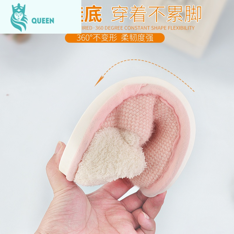 恋名媛月子鞋冬季产后3月份4软底包跟春季室内加绒厚底秋季女产妇用品孕妇鞋