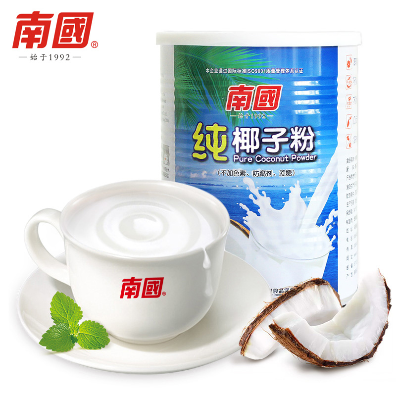 南国 海南特产年货 纯椰子粉360g 营养早餐代餐粉速溶椰奶椰汁